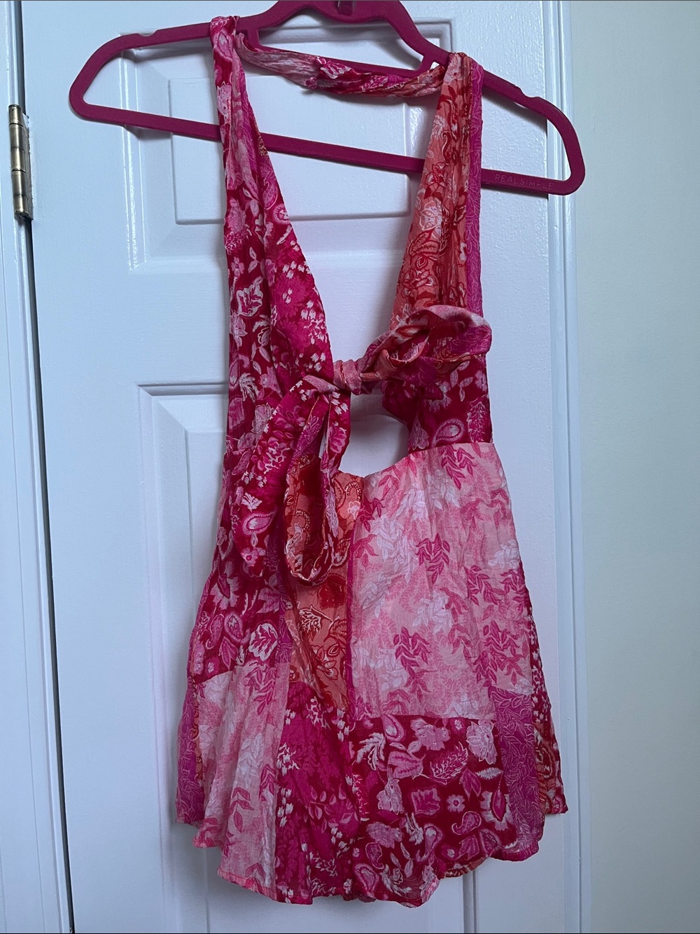 Pink Patterned Romper